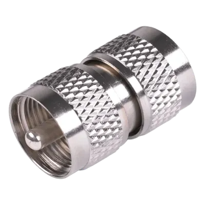 Adaptador barril UHF RF Industries RFU-538, macho PL-259 en ambos extremos