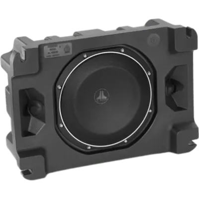 Subwoofer Sellado StowAway 10″ / 4 Ω / Potencia RMS 300 W / Amplificador Recomendado 75-300 W / Cono de Polipropileno Relleno de Minerales / Carcasa Sellada / Rejillas Incluidas / Conexiones Sin Terminar