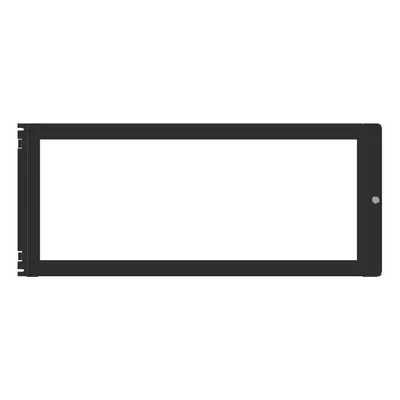 Panel de Revestimiento NOTIFIER DP-4A para 4 Anunciadores ACM-30, Gabinete de Acero Negro