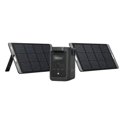 Kit de Energía Portátil / 980 Wh / Salida AC 500 W (X-Boost 650 W) / Panel Solar 200 W / Batería LiFePO4 / UPS Inteligente