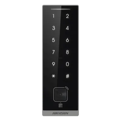 Teclado lector de acceso Hikvision DS-K1105EMKB-QR con QR y Bluetooth