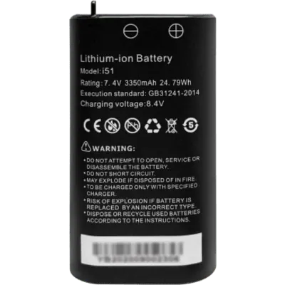 Batería Li-ion para tester de Video | Compatible con TPTURBOLITE y TPTURBOLITE (8K) | 7.4 V CC | 3350 mAh | 24.79 Wh | Voltaje de Carga 8.4 Vcc  | 115 g (0.25 lb) | 74x38x21 mm (2.91x1.49x0.82 in) | Norma GB31241-2014.