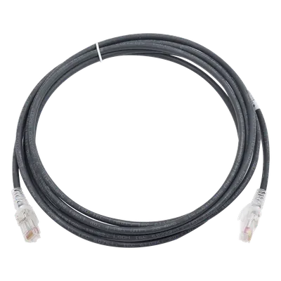 Patch Cord Cat6 UTP / CM/LS0H / 2.13m (7 ft) / 26 AWG / Ultra Delgado / Negro
