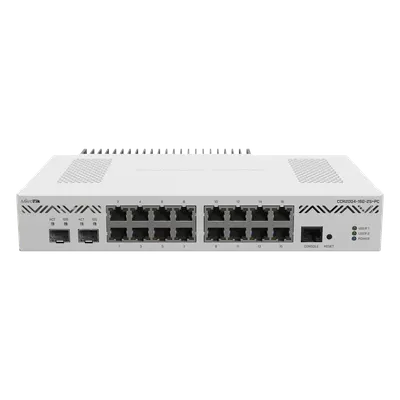 Router Cloud Core / 16 Puertos Gigabit / 2 SFP+ 10G / CPU 4 Núcleos 1.2 GHz / Enfriamiento Pasivo