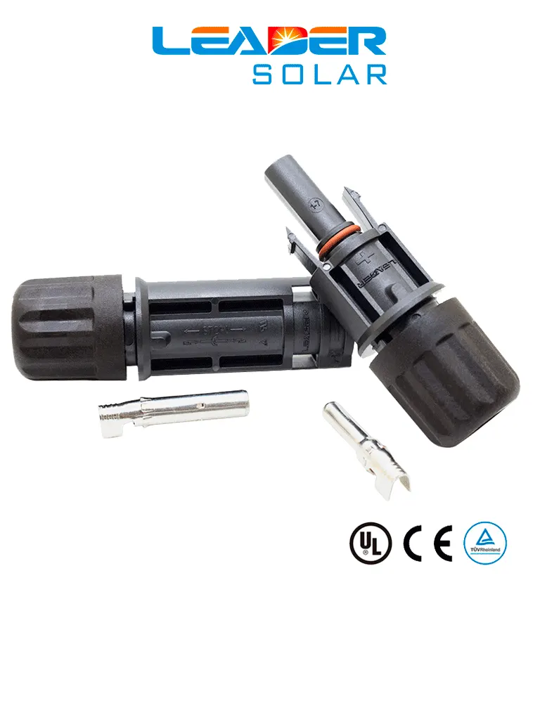Conector solar MC4 LEADER SOLAR PV-BN101A hembra IP68 para exteriores
