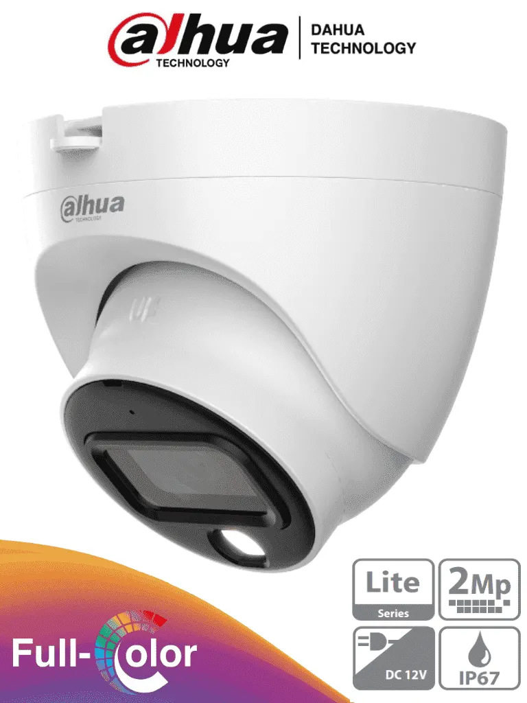 Cámara Domo DAHUA DH-HAC-HDW1209TLQN-A-LED de 2 MP con Visión Nocturna