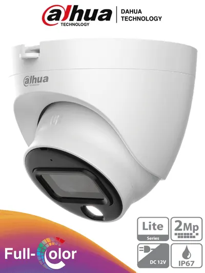 Cámara Domo DAHUA DH-HAC-HDW1209TLQN-A-LED de 2 MP con Visión Nocturna