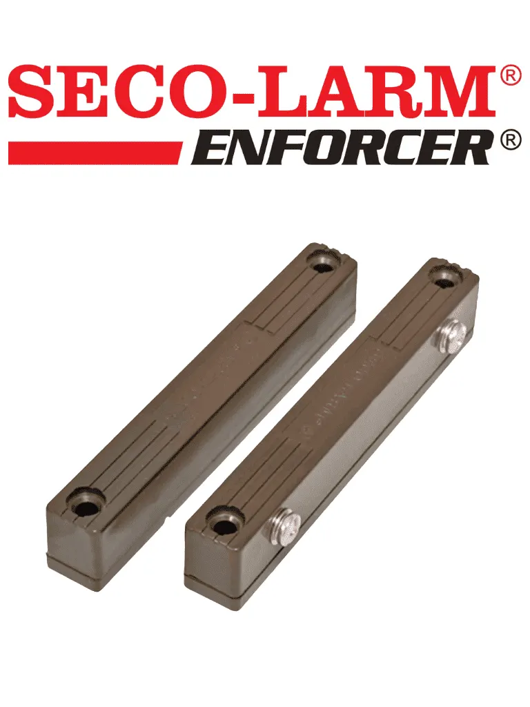 Contacto magnético SECO-LARM SM-216Q/BR café con separación de 70 mm