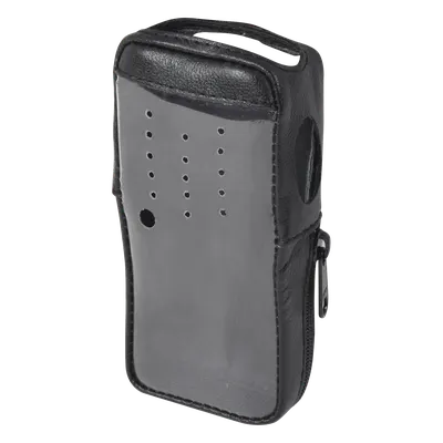 Funda para Radio Portátil / Piel Vacuno / Frente Mica Industrial / Acceso PTT y Puerto Accesorios / Compatible Kenwood TK-2000KV2 y TK-3000KV2