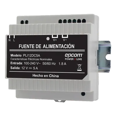Fuente industrial EPCOM POWERLINE PLI-12-DC-5A de 5 A