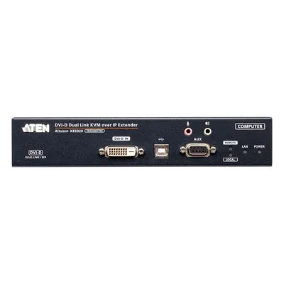 Transmisor KVM over IP 2K DVI-D Dual-Link | Dual SFP | PoE | Resolución hasta 2560 x 2048 | Transmisión sin pérdidas | Alimentación redundante | Gestión Centralizada CCKM