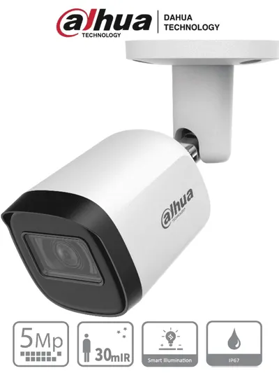 Cámara bullet Dahua HAC-B2A51N-U-S2 de 5 MP con lente de 2.8 mm