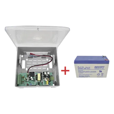 Fuente de alimentación EPCOM POWERLINE PS12DC4PBK/K con 4 salidas