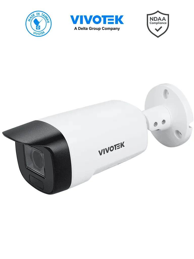 Cámara IP bullet VIVOTEK IB9389-EHV-V3 de 5 MP con visión IR de 40 m