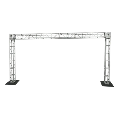 Truss de aluminio / 2.44 x 4.88 m (8 x 16 ft) / 40 x 40 cm / Carga pesada / DIN 1999-1-1
