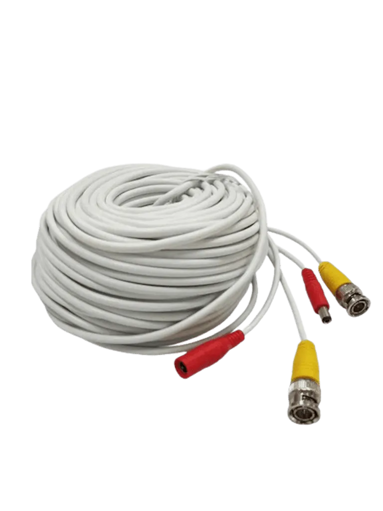 Cable armado para CCTV OEM LMG-BNC20W de 20 m con conectores BNC