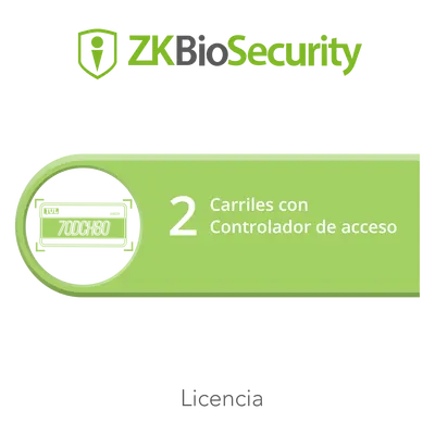Licencia de software / Módulo de estacionamiento / 2 carriles / Controlador de acceso / Gestión vehicular