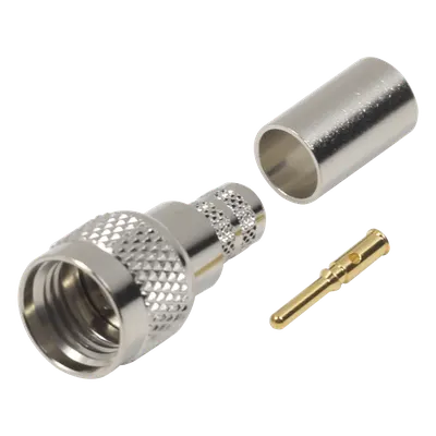 Conector Mini-UHF macho RF Industries RFU-600-1X para cable coaxial