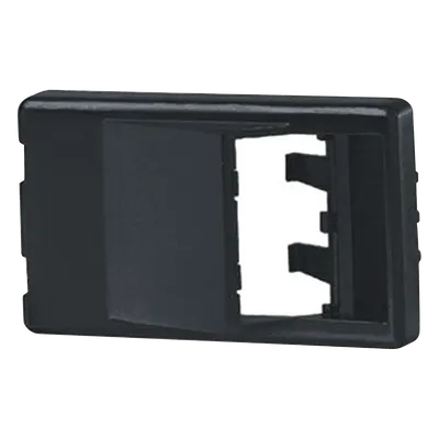 Placa modular Panduit CFFPA2BL con 2 puertos Mini-Com inclinados