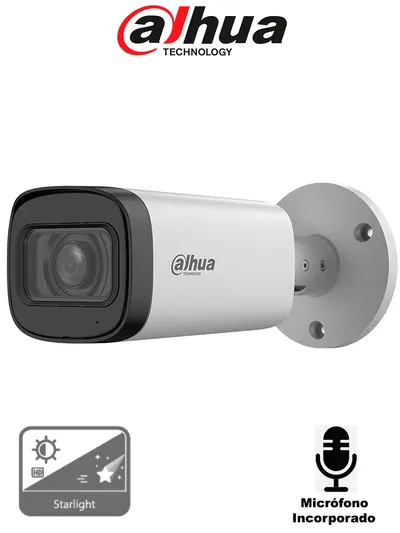 Cámara bullet Dahua DH-HAC-HFW1500RN-Z-A de 5 MP con lente motorizado