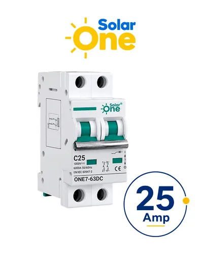 Interruptor termomagnético SolarOne 14225 de 2 polos y 25 A