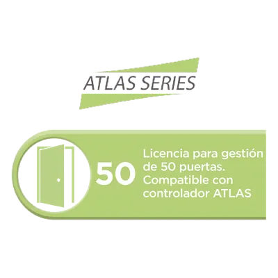 Licencia de control de acceso / 50 puertas / Software embebido vía navegador / Compatible serie Atlas