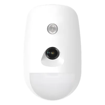 Detector PIR con Cámara Integrada / Full HD 1080p / Detección 12 m (39.4 ft) / Ángulo 85.9° / Inmunidad Mascotas 30 kg / Bus Híbrido