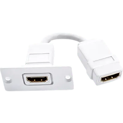 Placa de pared HDMI Kramer W-H(W-HDMI)(W) de espacio simple