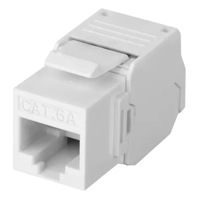Módulo jack keystone LINKEDPRO LP-KJ-6A-TTWH Cat6A blanco