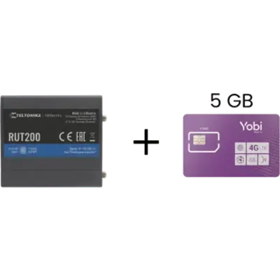 Router celular industrial Teltonika RUT200 con LTE y SIM IoT