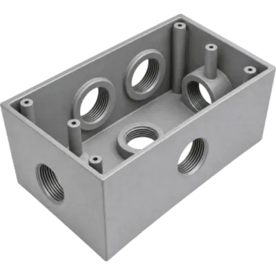 Caja Condulet RAWELT RR-0290 de aluminio con 6 bocas NPT de 3/4”