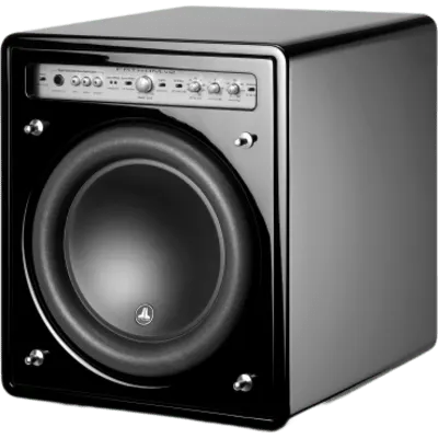 Subwoofer Fathom v2 con Amplificador Integrado / 10″ / 1100 W Short Term / 27-111 Hz (±1.5 dB) / Carcasa Sellada / Negro Brillante / D.A.R.O. / RCA y XLR / Rejillas Incluidas