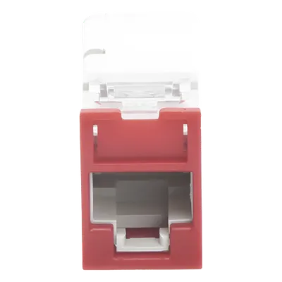 Jack UTP Categoría 6 SIEMON Z6-03 rojo para montaje plano o angulado