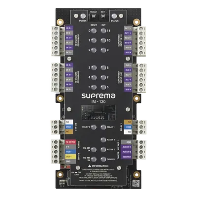 Módulo de Supervisión / 12 Entradas Supervisadas / 2 Relevadores / Conexión en Cascada RS485 / 31 Unidades