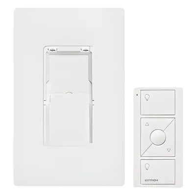 Control inalámbrico de pared Lutron Caseta PJ2WALLWHL01 con 3 botones
