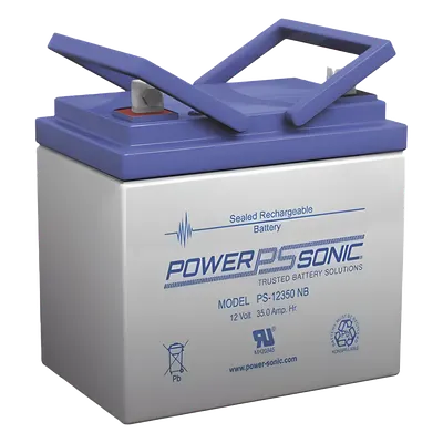 Batería de respaldo POWER SONIC PS-12350-NB3 de 12 V y 35 Ah