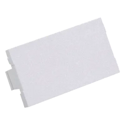 Módulo de Tapa Ciega / 1/3 de Espacio / Blanco Mate / ABS / 41.66 x 39.62 x 0.52 mm / 0.14 x 0.13 x 0.002 ft