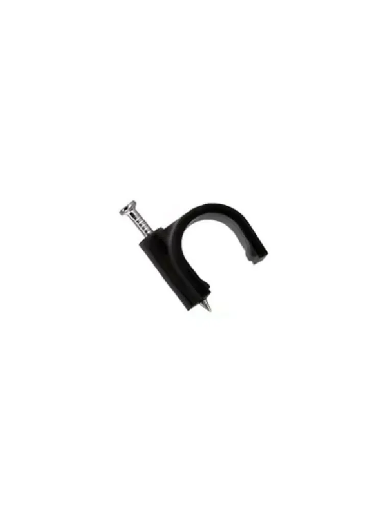Grapas para cable redondo OEM LMG-NCC-7mm-BK100 de 7 mm, negras