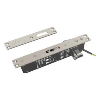 Cerradura Eléctrica para Puertas Corredizas / Tipo Gancho / Llave Ambos Lados / Fuerza de Sujeción 400 kg / IP65 / 12V CC