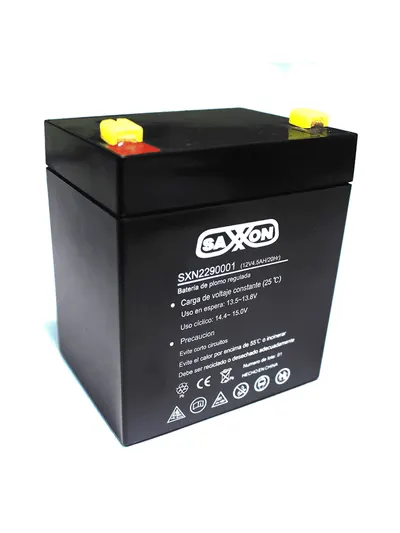 Batería de respaldo SAXXON CBAT45AH de 12 V y 4.5 Ah