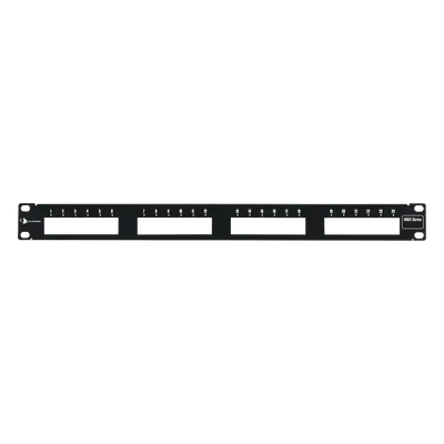 Patch panel SIEMON MX-PNL-24 modular plano de 24 puertos, 1U