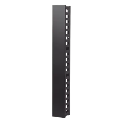 Organizador de Cable Vertical / 21 UR / Capacidad 260 Cat5 / 225 Cat6 / Acero Sólido / Tapa Integrada / 932 mm (3.06 ft) de Altura