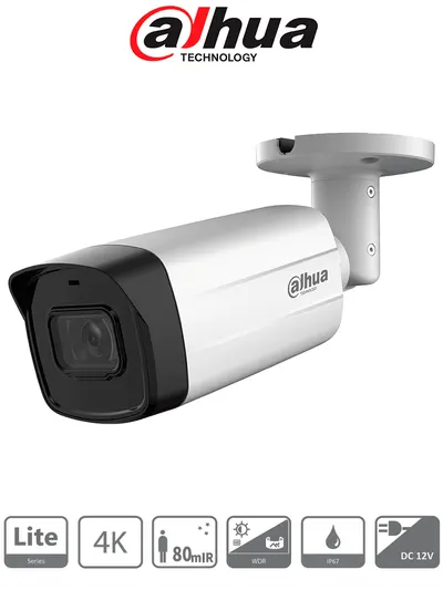 Cámara bullet Dahua DH-HAC-HFW1801TMN-I8-A-S3 4K con IR de 80 m
