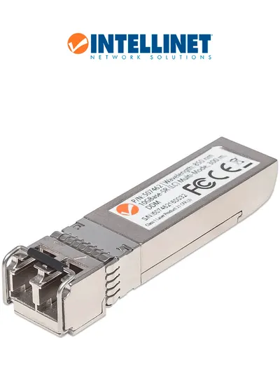 INTELLINET 507462 - Módulo transceptor SFP+ 10 Gigabit de fibra óptica, puerto multimodo 10GBase-SR (LC), 300 m (984 ft)