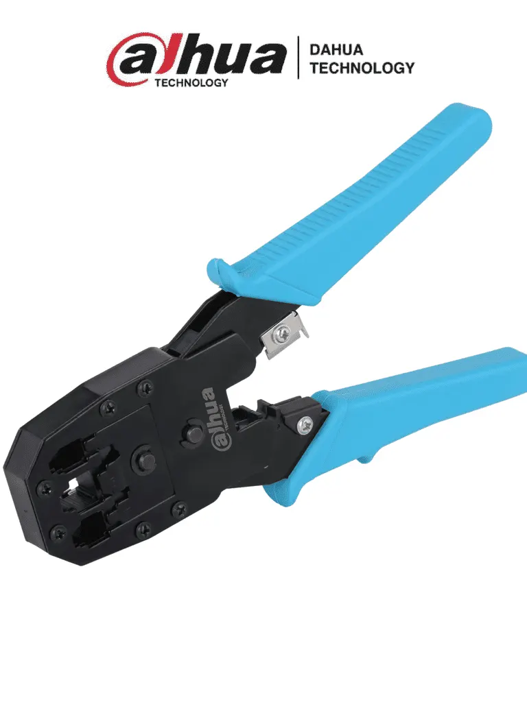 DAHUA DH-PFM915 -Pinzas para Plegar (Crimpar o Ponchar) de Conectores RJ45 y RJ11/ Multifuncional Cortar y Pelar Cable/ Cuchilla SK5/ Fabricada en Acero A3 alta resistencia y durabilidad/