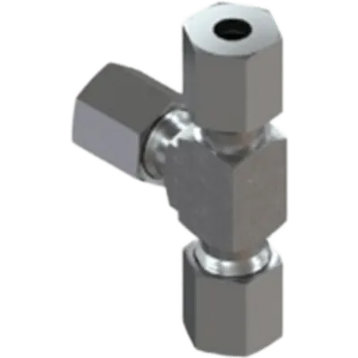 Racor Hidráulico Tee Ramal VIKING 912487 3 Vías 500 bar y -40°C a +300°C