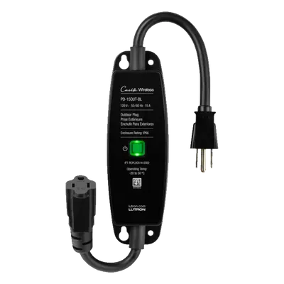 Enchufe Inteligente para Exteriores / 15 A / 1/2 HP / RF 18 m (59.1 ft) / Control Pico Directo / GFCI / Negro