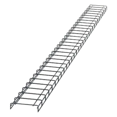 Charola para Canalización Tipo Malla / 8 in (203.2 mm) Ancho / 2.1 in (53.1 mm) Alto / 9.8 ft (3 m) Largo / Acero Pregalvanizado / Pintura Electroestática Negra