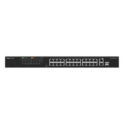 Switch PoE+ RUIJIE RG-ES126FGS-LP de 24 puertos y 180 W