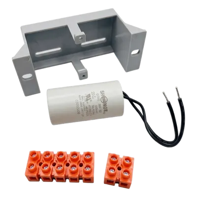 Capacitor de Arranque / 20 µF / 450 VAC / Con Holder / Para Barreras de Acceso Vehicular